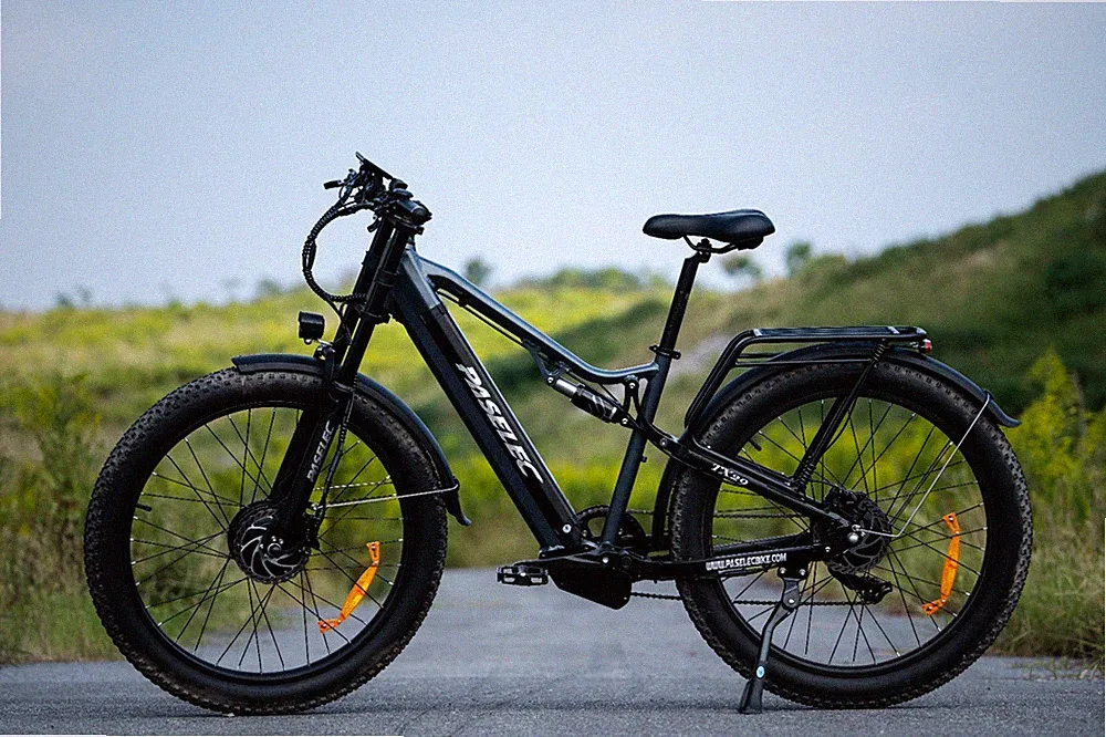 27.5'' Electric Mountain Bicycle 3000W Peak 48V/19.2Ah Commuting eBike 7-Speed
