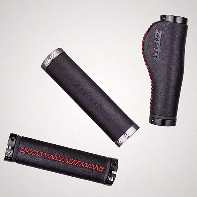 Bicycle Leather Grips Dual Lock-On Ergo Ergonomic Bike Road MTB Comfort ZTTO