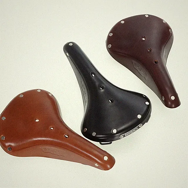 Brooks B17 Standard Classic Vintage Bike Leather Saddle - Black / Brown / Honey