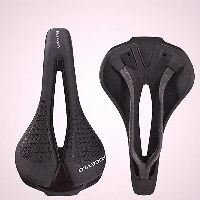 Carbon Leather Saddle Ultralight Road Bike Mountain Bicycle Pu Soft Seat Cushion