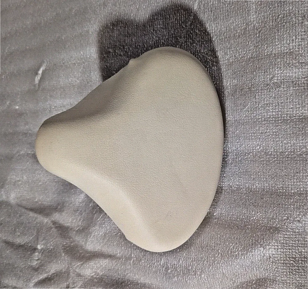 Childs Tricycle Bicycle Seat 7/8 inch post Light Tan White Faux Leather