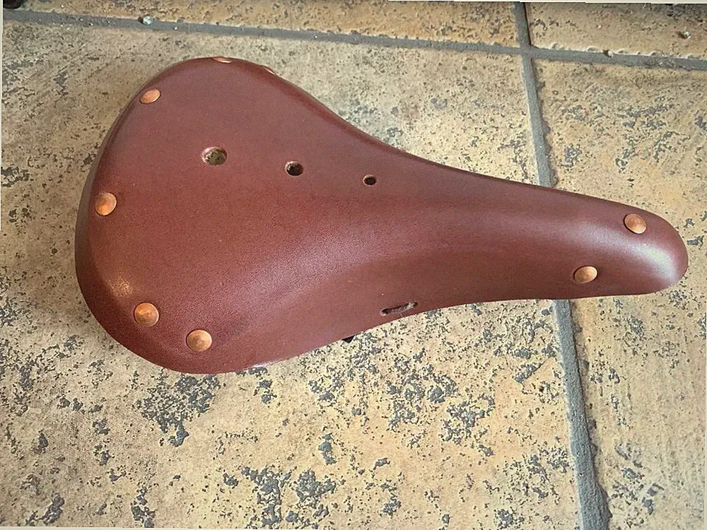 Classic Vintage Leather Bicycle Seat Saddle Road City Bikes BLACK or BROWN