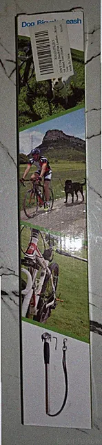 Dog Bicycle Leash Hands-Free Bike Attachment Metal Nylon Black