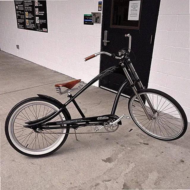Electra Cruiser Bike Black/Brown w/ Fenders, Kickstand, Cruiser Bar