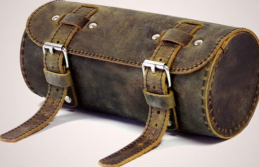 Genuine Leather Bicycle Saddle Bag multiutility Tool Kit Holder storage pouch