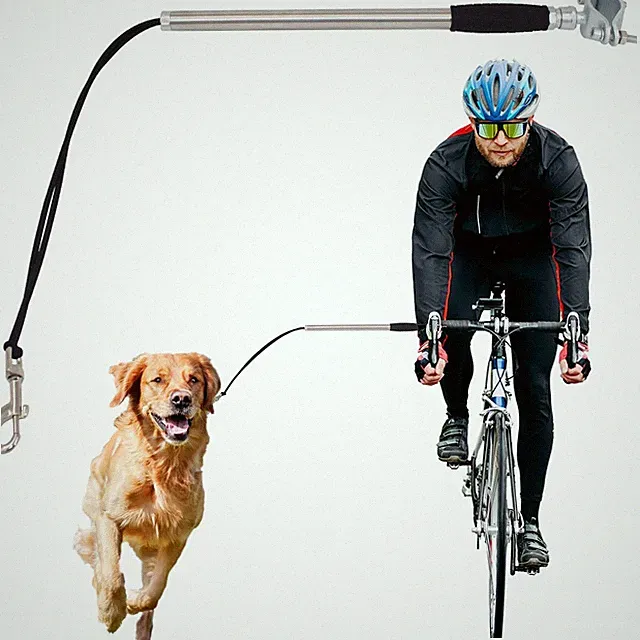 Hands-Free Dog Bike Leash Attachment Quick-Install Bicycle Exerciser