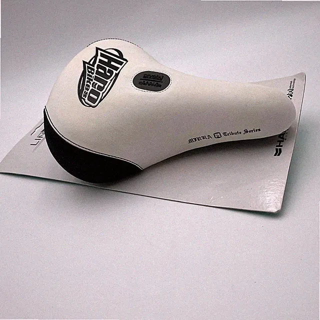 Haro Bikes Dave Mirra Tribute Series Pivotal BMX Seat Saddle White Black - NEW