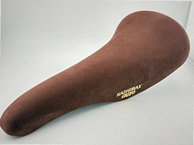 KASHIMAX Aero AX-4A Brown Suede Leather Padded Saddle BMX Keirin Track Bike
