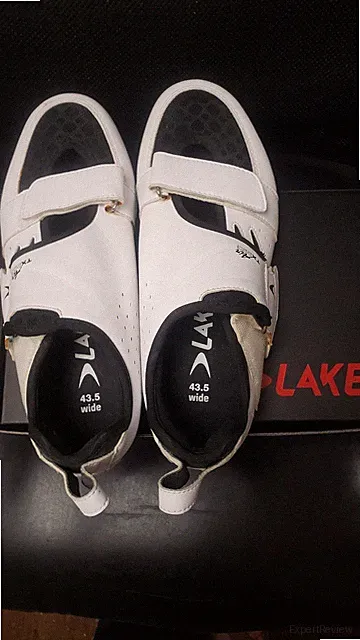 Lake Men's TX223-X Air Cycling/Triathlon Shoes White/Black with Look Cleats