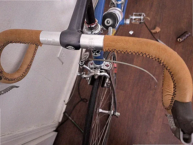 Leather Handle bar Wrap For vintage Roadbike