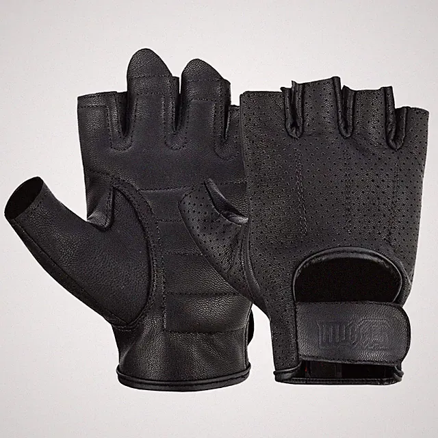 Men's Weatherlite Fingerless Motorcycle Gloves Gel Padded Palm Summer Riding