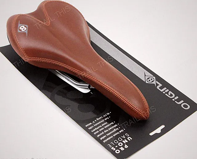 Origin8 Pro Uno-S - Brown - Bike Saddle Seat Synthetic-Leather Velo Road / MTB