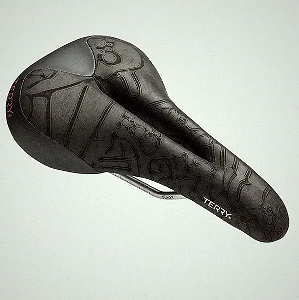 Terry Women's Butterfly Ti Bike Saddle Seat, Comfortable Center Cutaway, Black