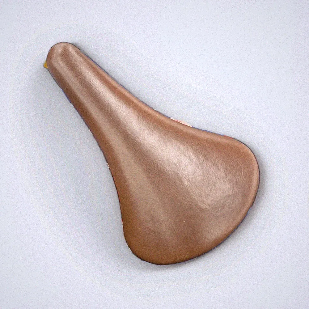 Velo Brown Synthetic Leather Bicycle Saddle Seat 90s Y2k BMX FLAT LAND FREESTYL