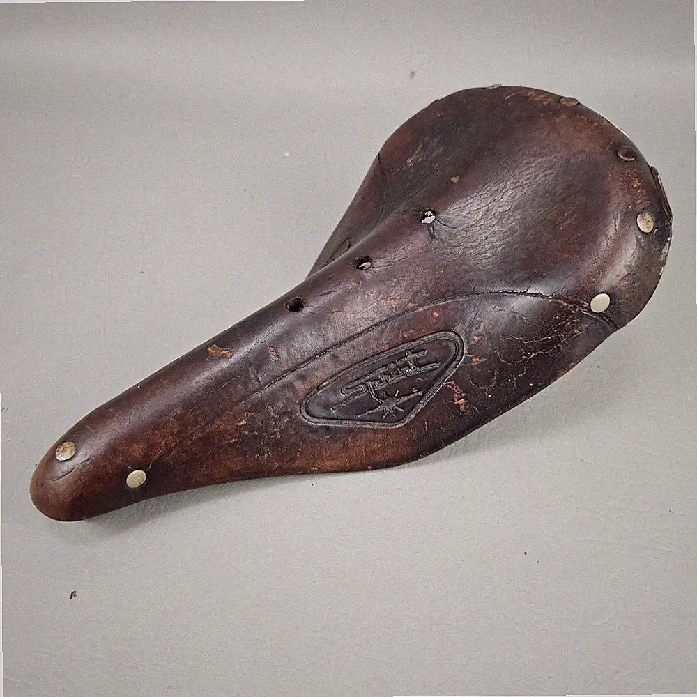 Vintage Bicycle Leather Saddle SPRINT France Racing Touring Seat Ideale Schwinn