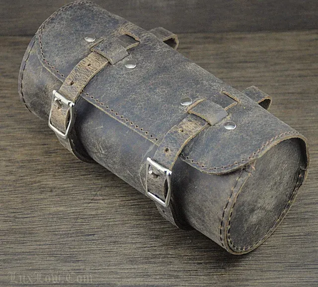 Vintage Brown Leather Bike Saddle TOOL BAG Q Fixies Schwinn Cruiser Bicycle Seat