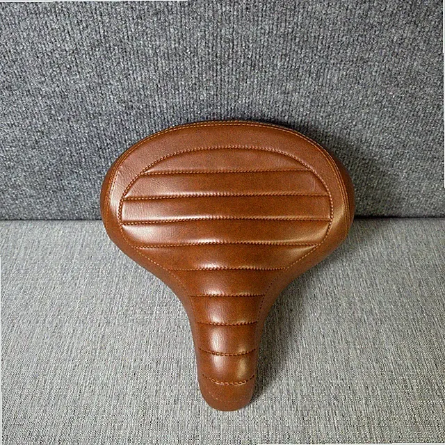 Vintage Classic Bicycle Seat PU Leather Retro Bicycle Cycling Springs Bike Seat
