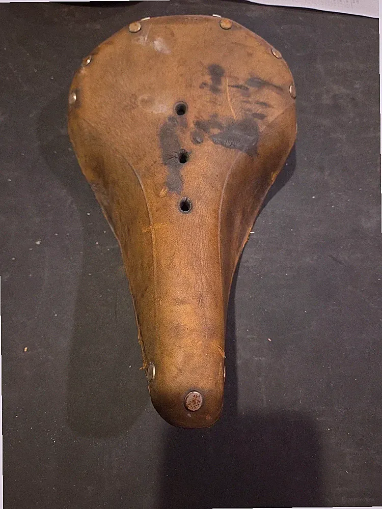 Vtg. Brooks B15 Champion Standard Leather Bicycle Saddle | Made in England Bike