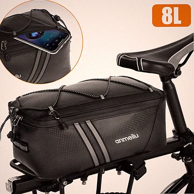 Waterproof Bicycle Rear Rack Seat Bag Bike Cycling Storage Pouch Trunk Pannier