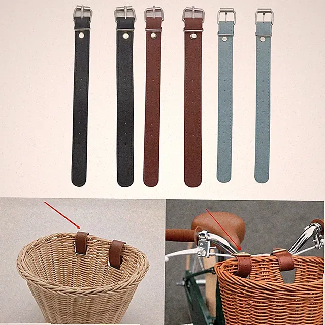 Waterproof Leather Strap for Kids Bicycle Basket Easy Installation and Removal